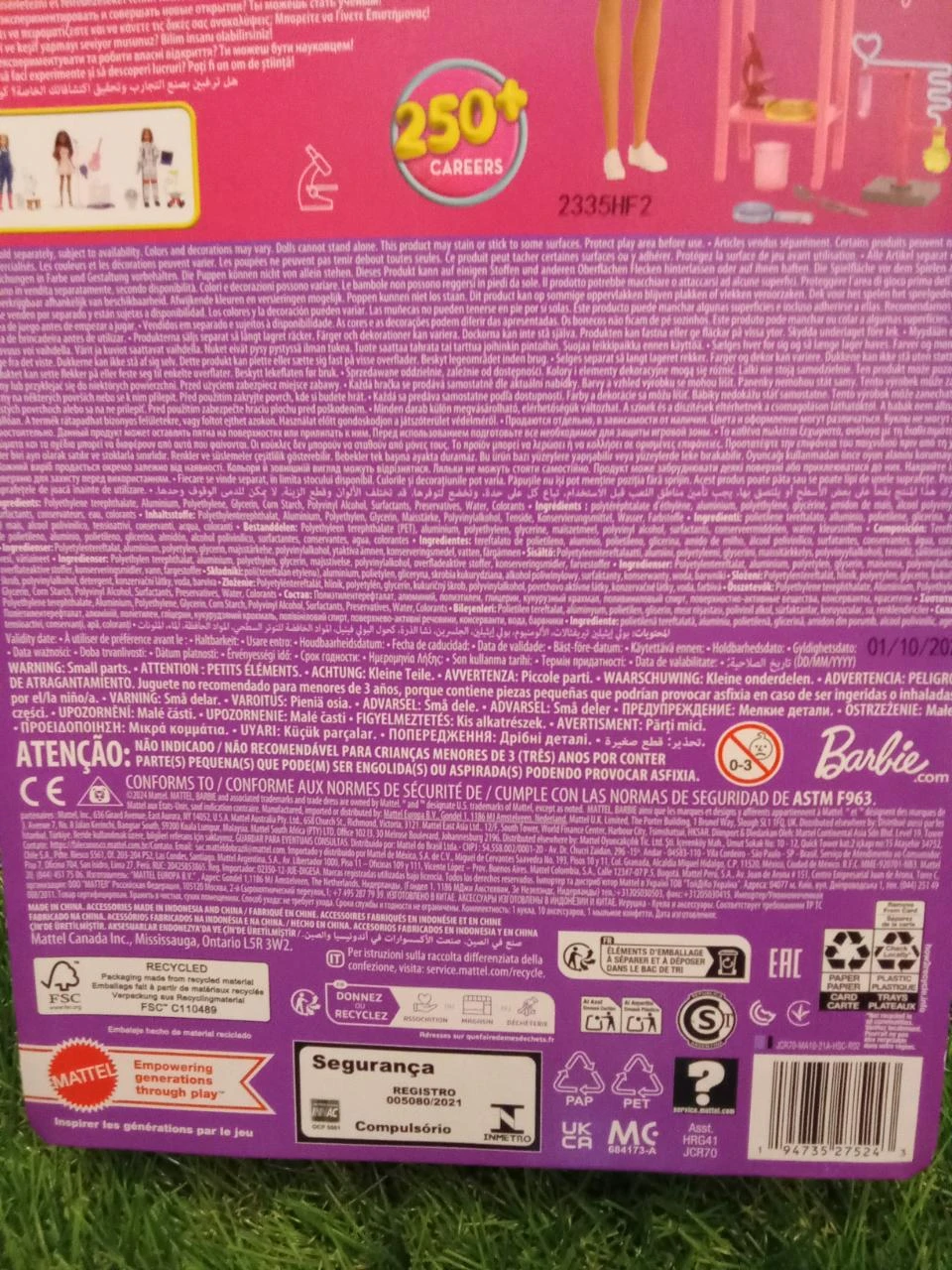 Coffret neuf sous emballage Barbie scientifique chimiste – photo 7